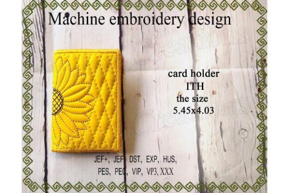 Card Holder in the Hoop