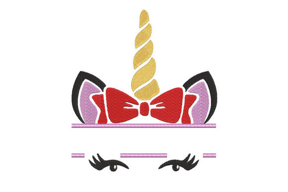 Colorful Unicorn, Split Design for Names