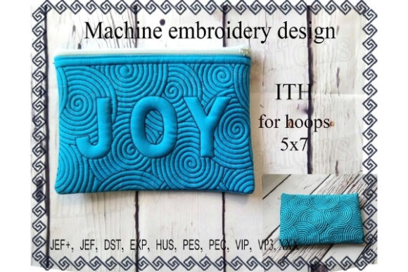 Cosmetic Bag in the Hoop - Joy