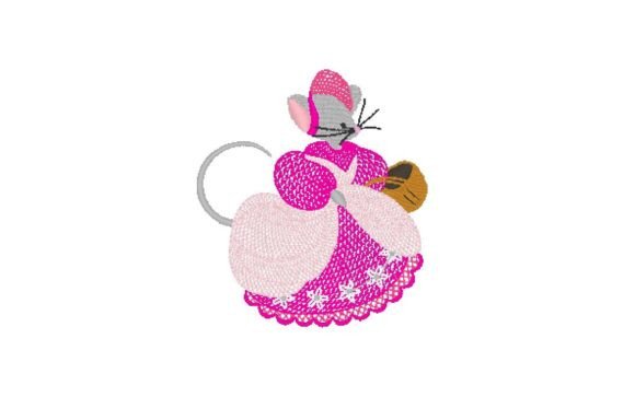 Cute Mouse: A Charming Embroidery Design for Meaningful Personalized Gifts