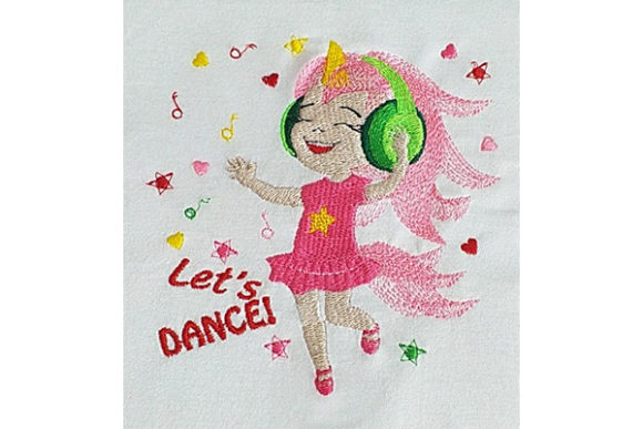 Let’s Dance Unicorn Girl Having Fun