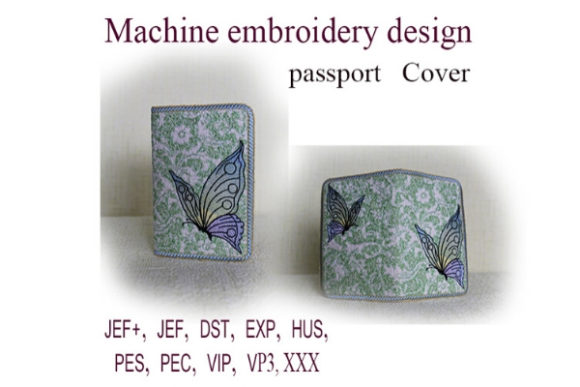 Passport Cover in the Hoop - Butterfly