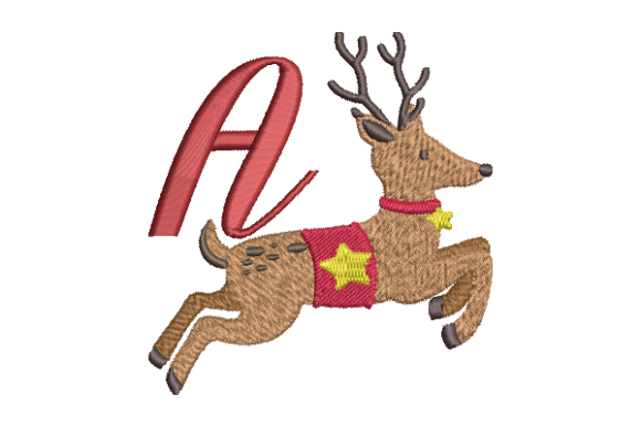 Reindeer Embroidery Design